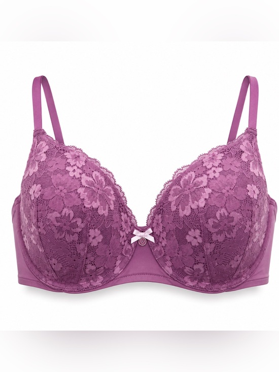 Victoria's Secret Other - Victoria’s Secret Dream Angels Lace Bra 36DD Mauve Pink Floral Underwire
